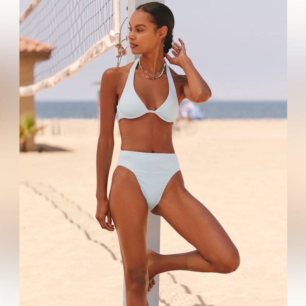 LSPACE Isa Ribbed Underwire Bikini Top